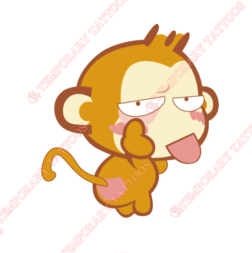 Monkey Customize Temporary Tattoos Stickers NO.8663